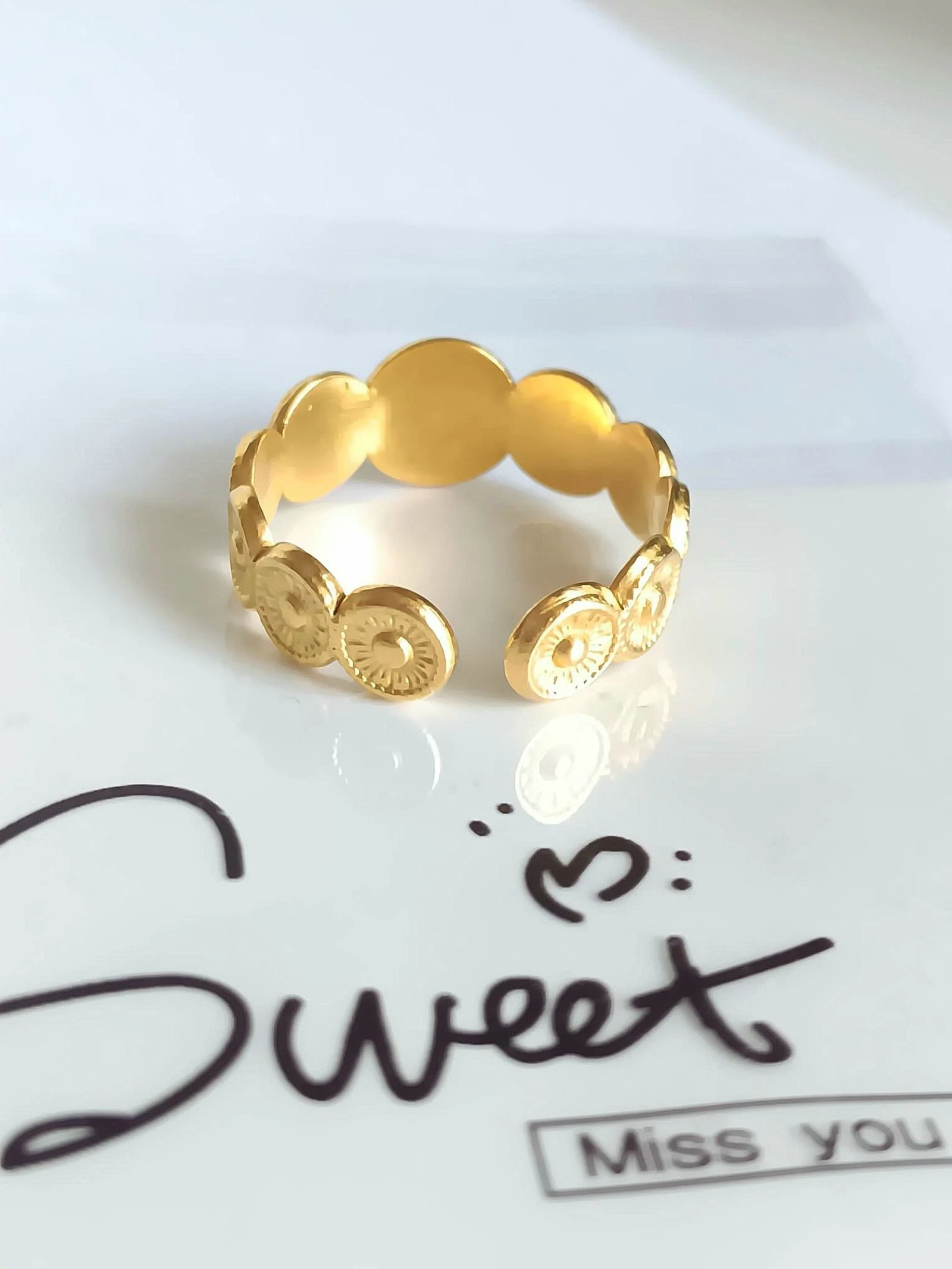Trendy roestvrijstalen ring – photo 2